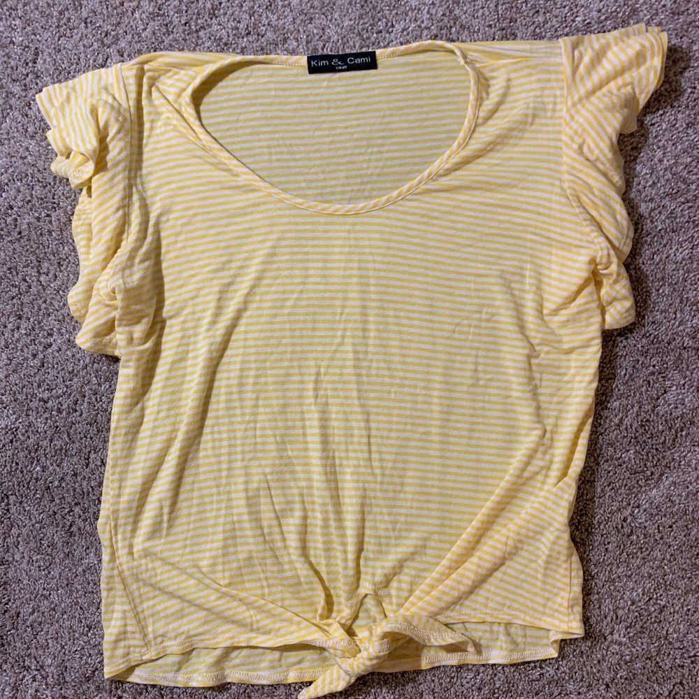 Kim and Cami Small Tie Blouse